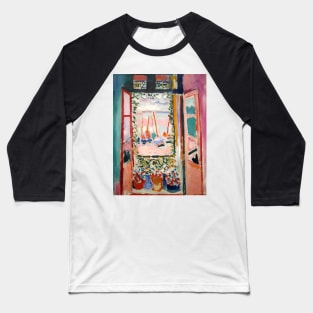 The Open Window- Henri Matisse Baseball T-Shirt